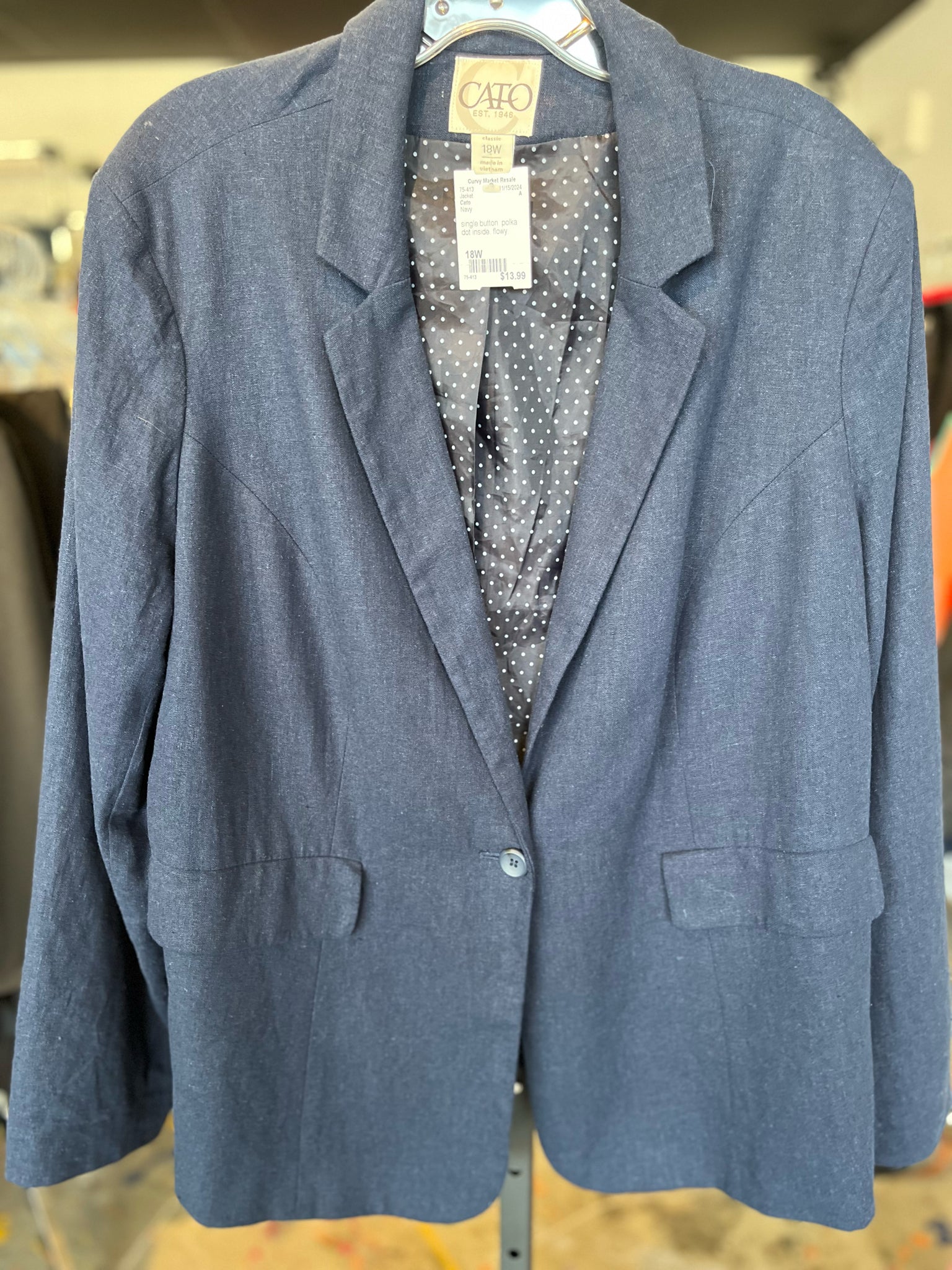 Size 18W Cato Jacket
