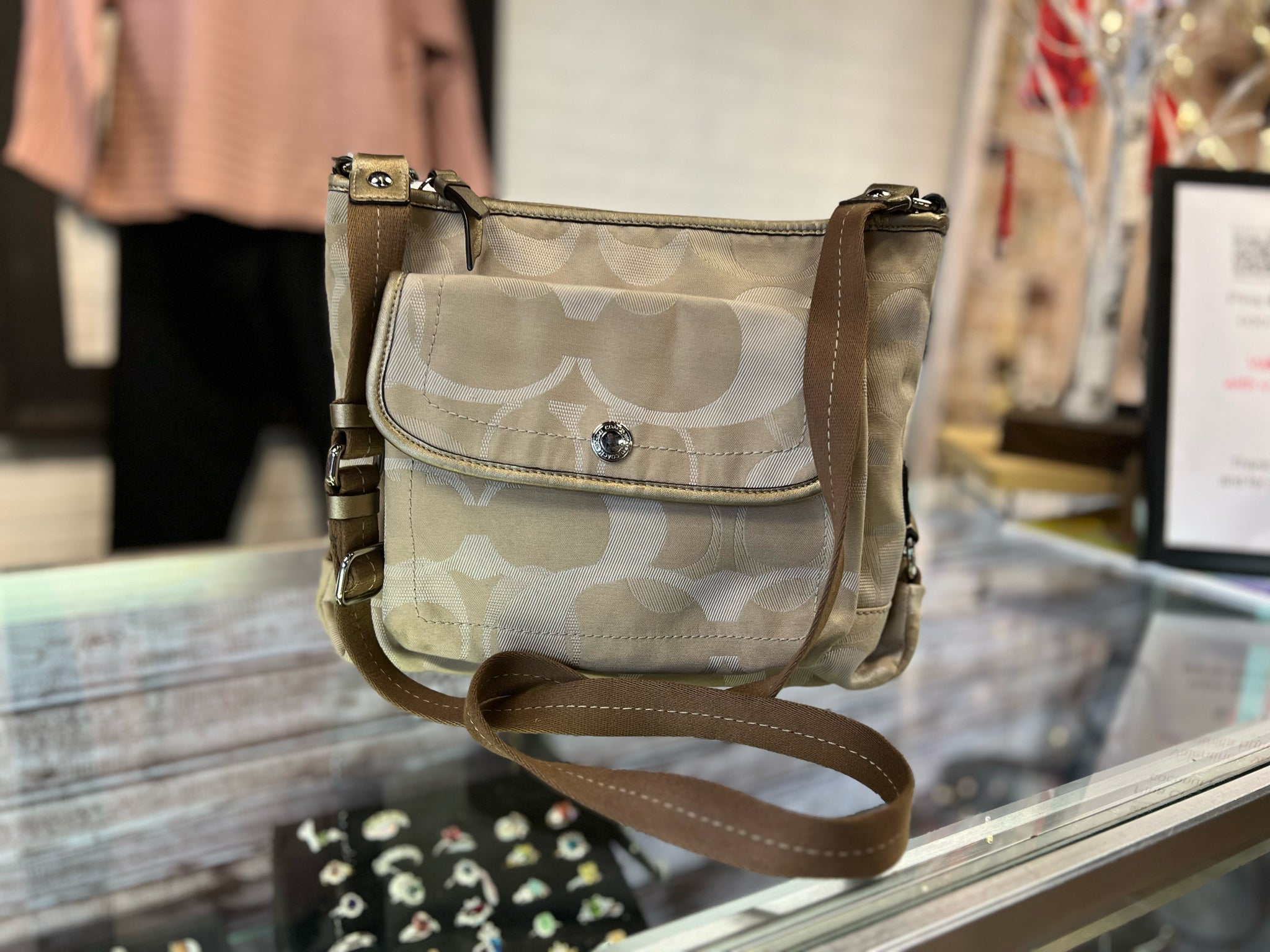 COACH Beige Purse