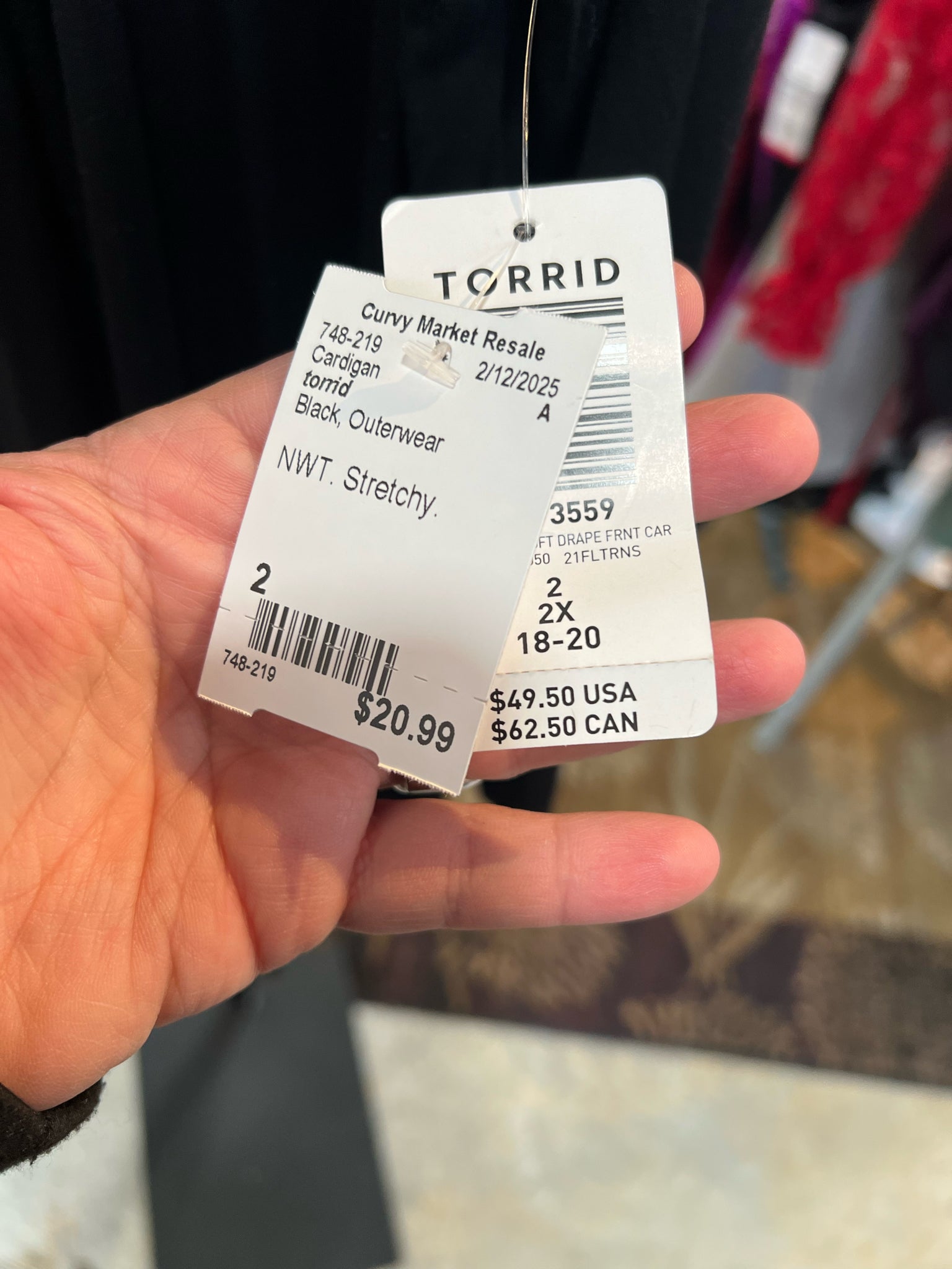 Size 2 torrid Cardigan