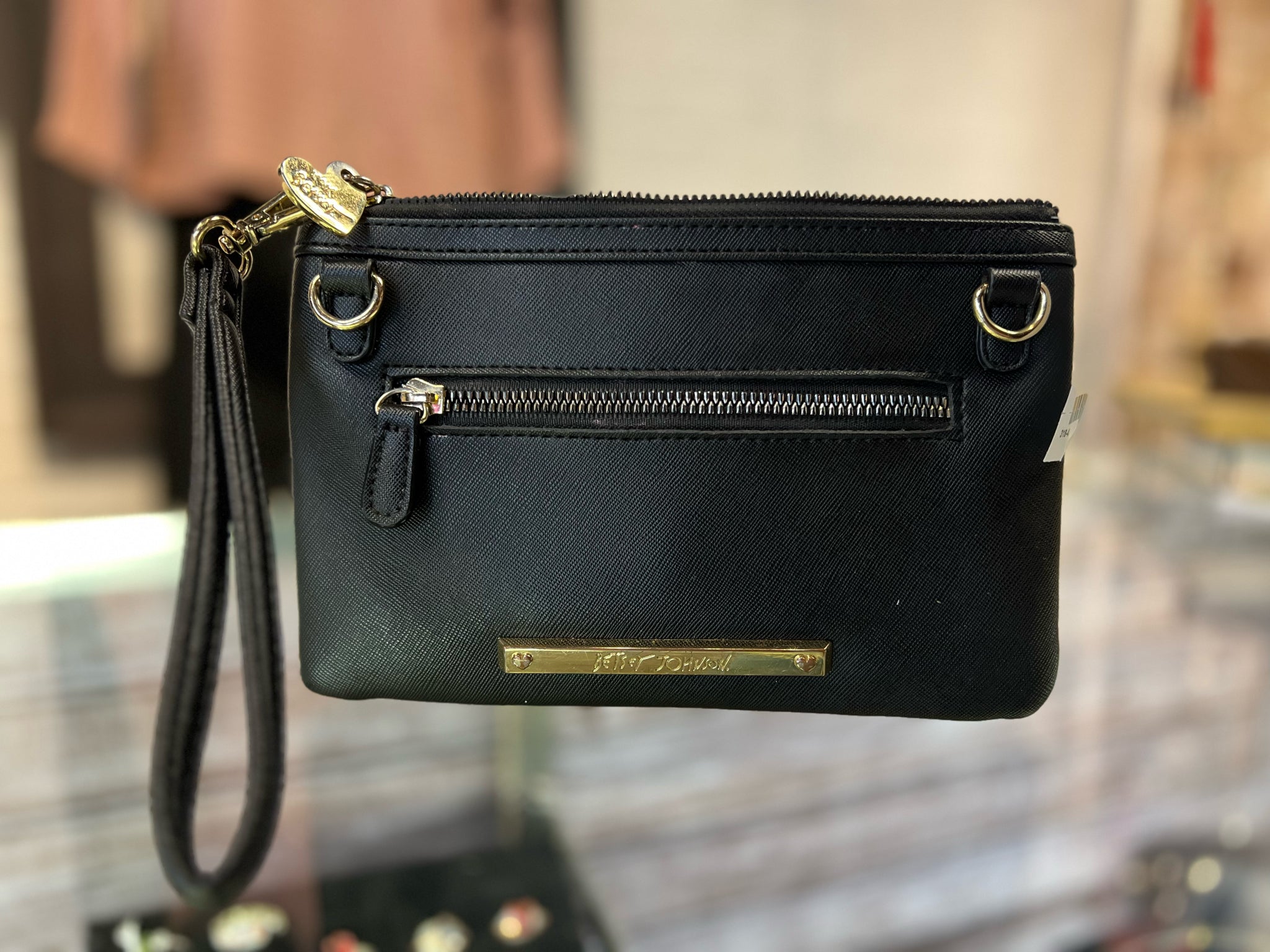 Betsey Johnson Black Purse