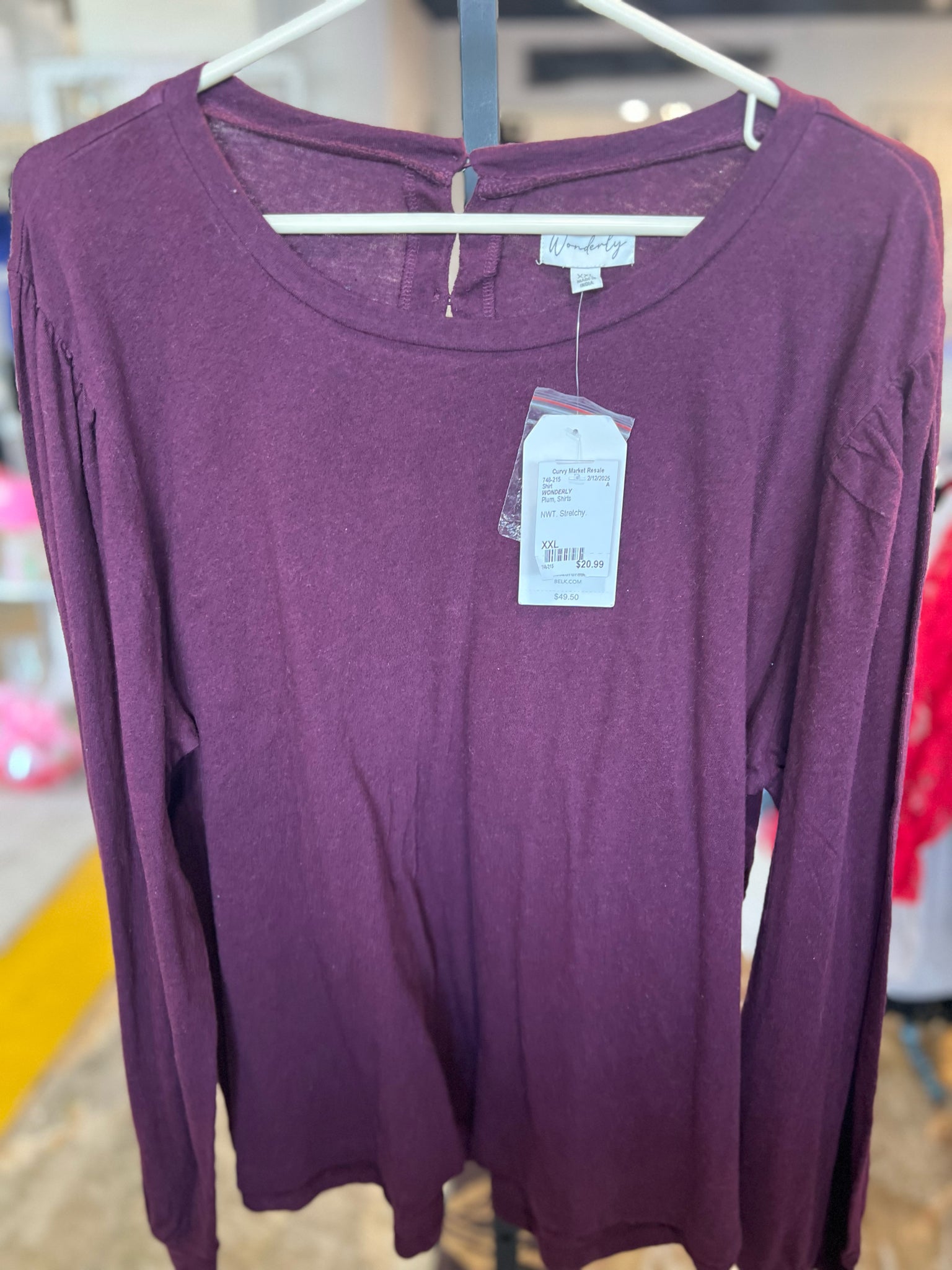 Size XXL WONDERLY Shirt