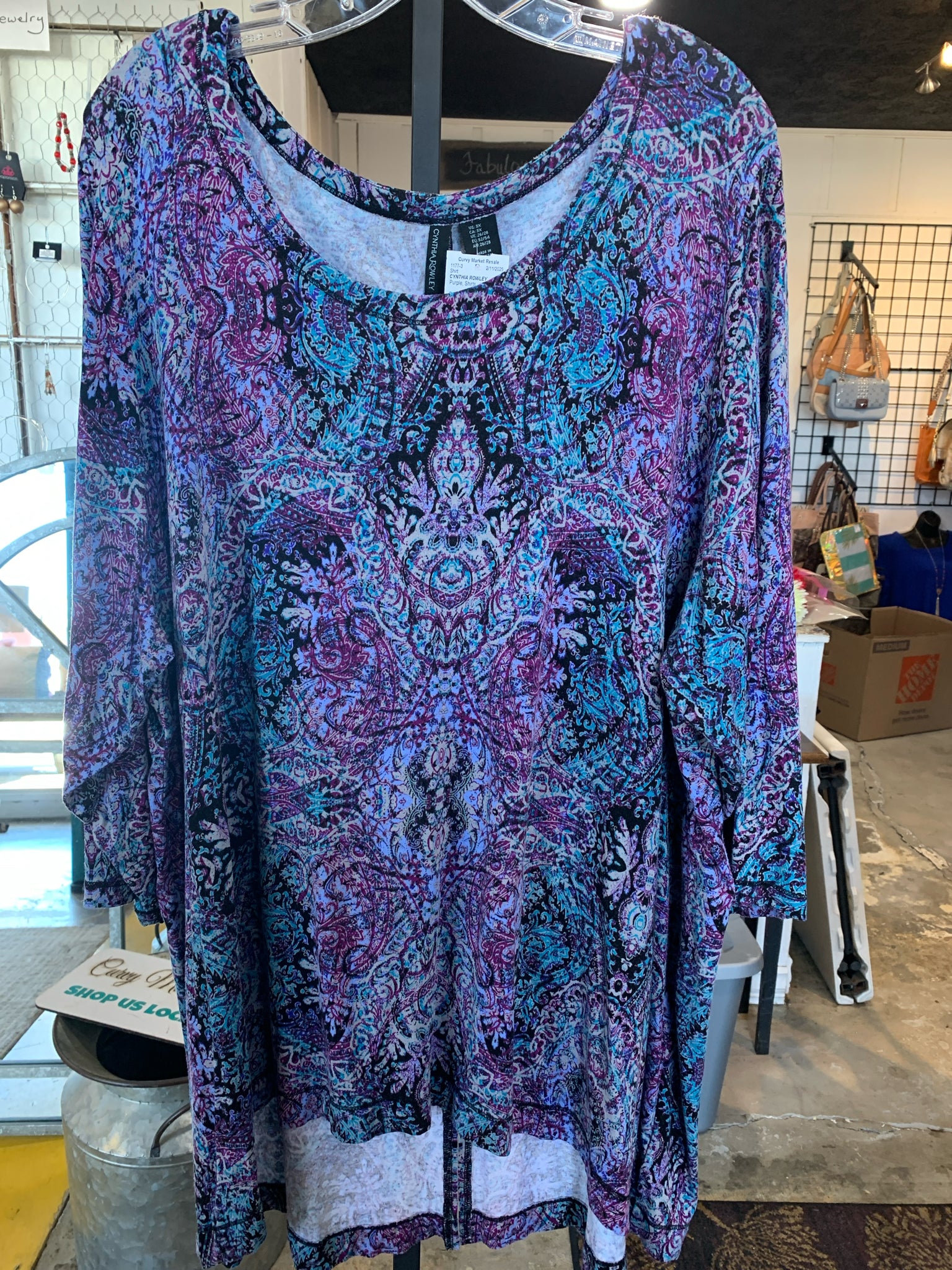 Size 3X CYNTHIA ROWLEY Shirt