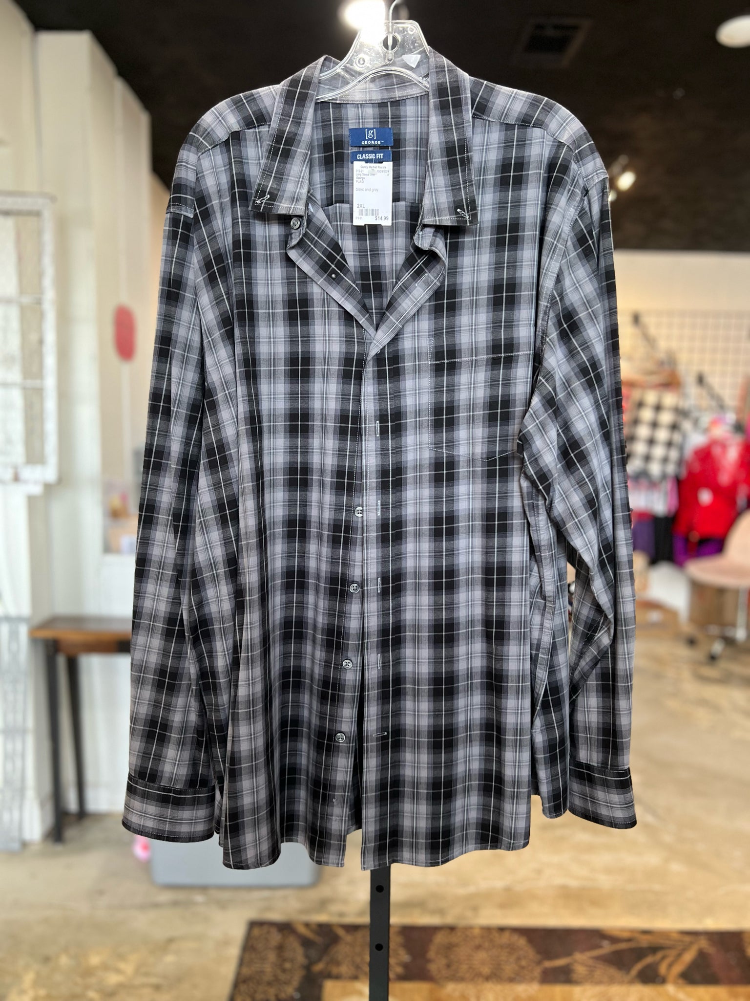 Size 2XL George Long Sleeve Shirt