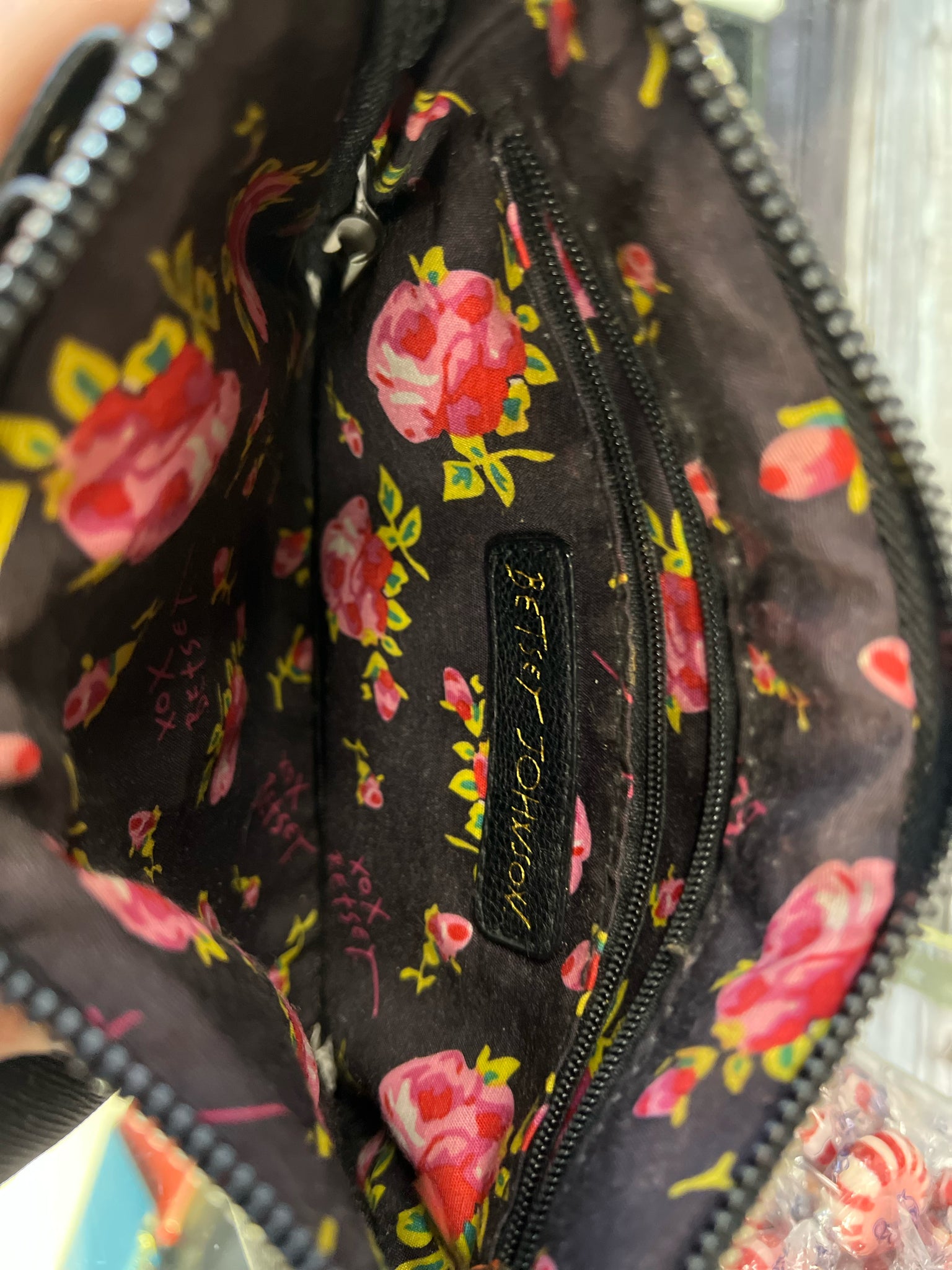 Betsey Johnson Black Purse