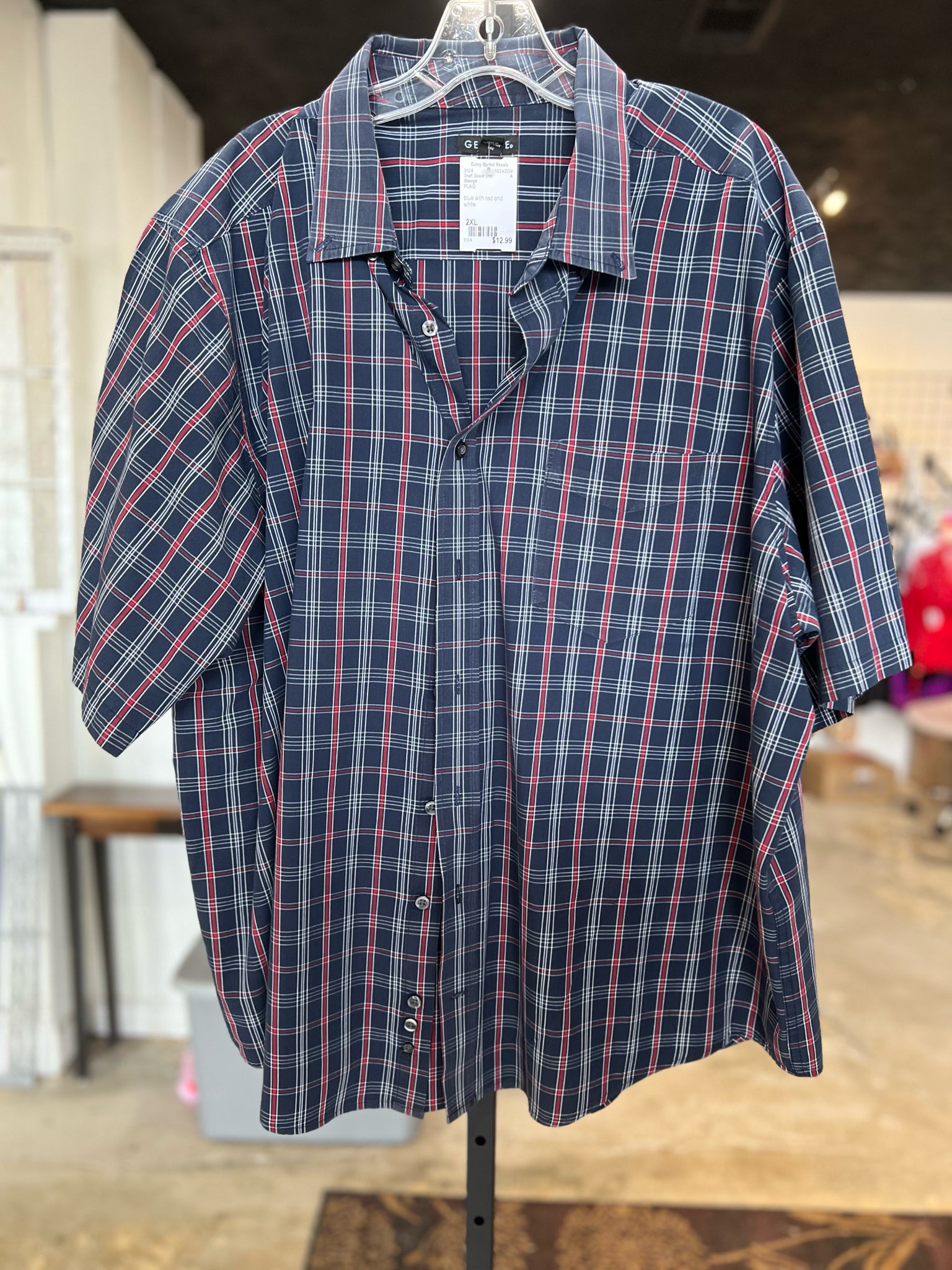 Size 2XL George Short Sleeve Shirt